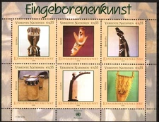 UN Vienna #MiBl20 MNH S/S 2006 African Indigenous Musical Instruments [375]