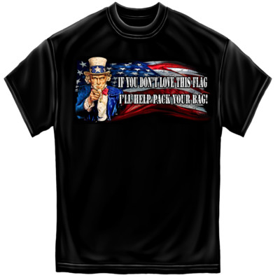 Uncle Sam Pac Uncle Sam Pack Your Bags Gildan T-Shirt - PreShrunk Cotton - 6 Sizes | eBay