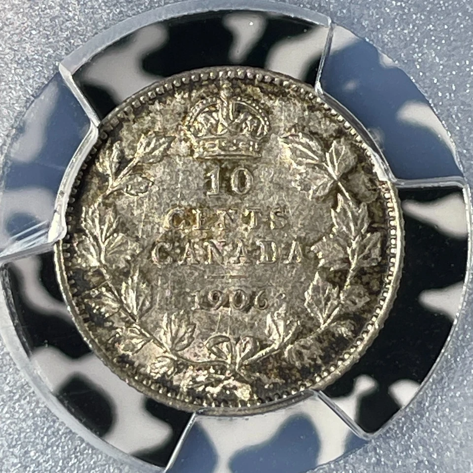 1906 Canada 10 Cents PCGS AU55 Lot#G162 Silver! - Image 4 of 4
