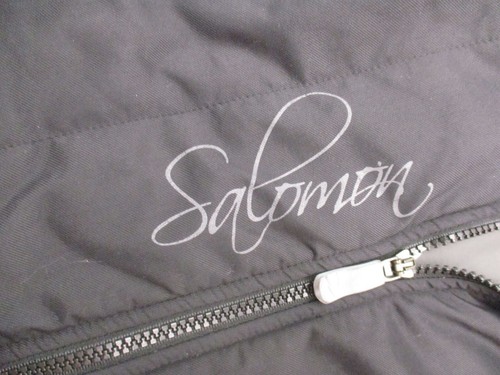 NWOT Salomon Size S Womens Black Full Zip Pocket Slim Insulated Cycling Vest 275 - Picture 10 of 11