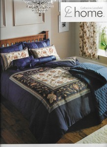 Details About King Size Quilt Cover Set Rochester Paisley Shades Of Blue Gold Cream