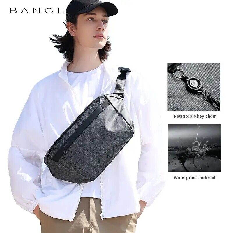 BANGE women Waterproof Crossbody  Casual Shoulder Messenger Men Travel Chest Bag