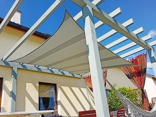 SONNENSCHIRM SEGEL TERRASSENÜBERDACHUNG WASSERDICHT MARISE SONNENSCHUTZ AUSSENGARTEN - Bild 118 von 181