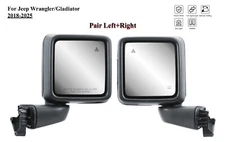Pair Left+Right Side Power Mirror Lamp & BLIS  for 18-25 Jeep Wrangler Gladiator