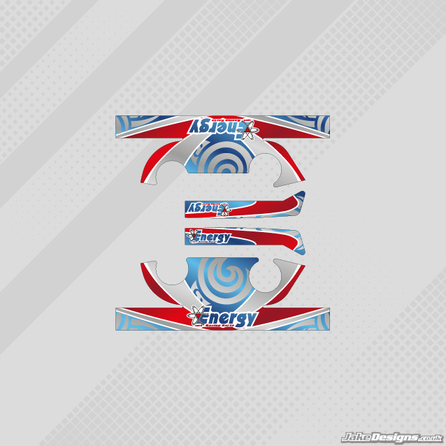 KIT ADESIVI TESTA ENERGY STYLE IAME X30 - KART - JakeDesigns
