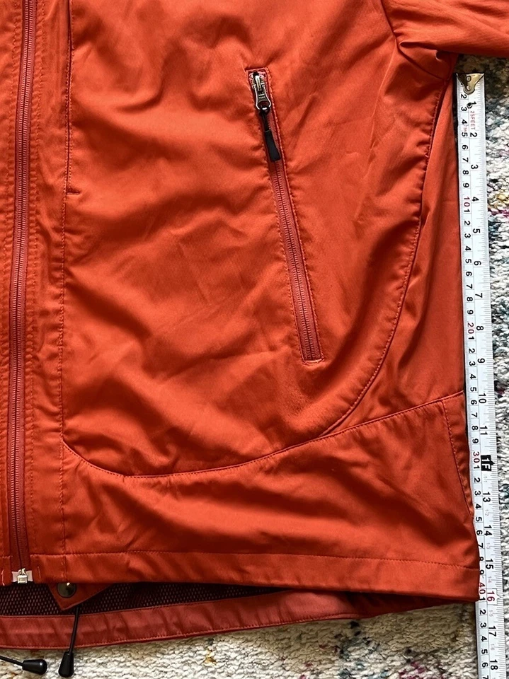 Abrigo Chaqueta Aigle Actimum Para Hombres Talla XL Cremallera Completa Poliéster Rompevientos Naranja Foto 3 de 4
