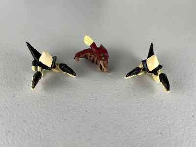 Monster Rancher Mini Figure Lot of 3 PVC Figures 1999 Playmates Vintage Bugs