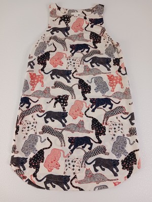 Womens H&M Sleeveless Dress Size 4 Cheetah Jaguar Print All Over Nwot Multicolor