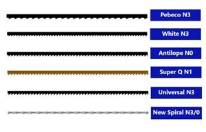Universal Scroll Saw Blade Chart