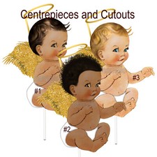 Sitting Angel Boy Centerpieces Baptism First Holy Communion Christening Party
