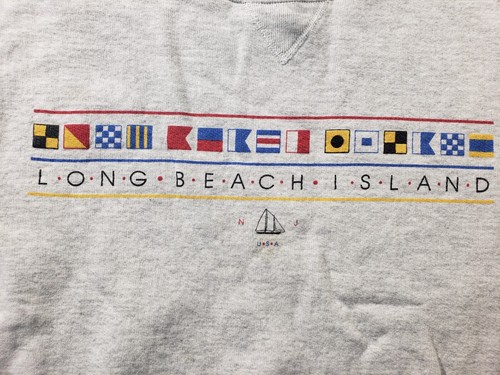 Vintage Russell Athletic Sweatshirt Herren Medium Grau Lang Beach Island Hergestellt in den USA - Bild 5 von 13