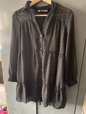 Zara black long sleeves dress XS oversized