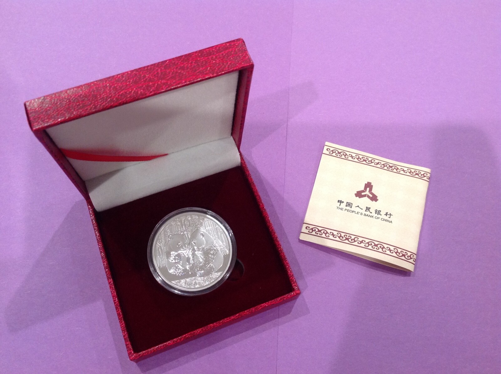 2009 People's  Bank of China Panda Silver Coin 1oz 10 Yuan Coin COA 5a