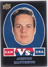 2017/18 UD TEAM CANADA..AUSTON MATTHEW..CAN VS USA..BLACK..# VSB-AM..MAPLE LEAFS