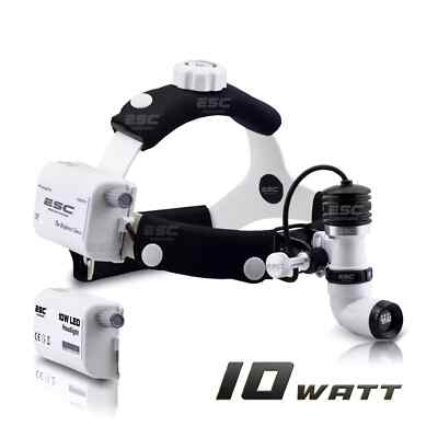 Surgical Headlight for ENT and Dental with Wireless LED 10 Watt Portable Battery