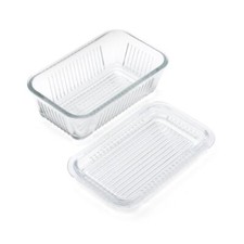 Gemco Multi Function Butter Dish, 6-Inch, Clear 