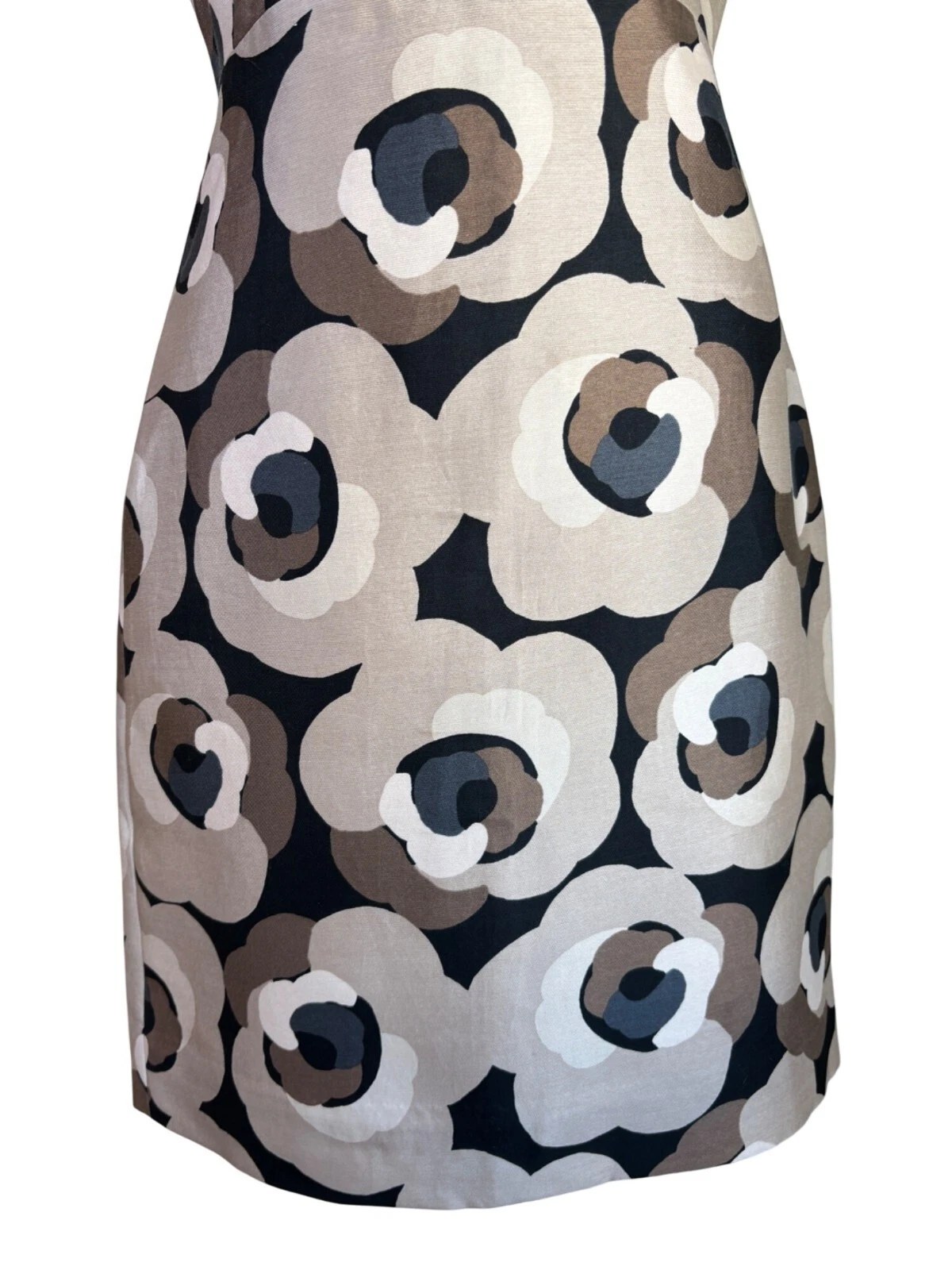 Abito tubino floreale senza maniche Kate Spade New York taglia 4 misto cotone seta