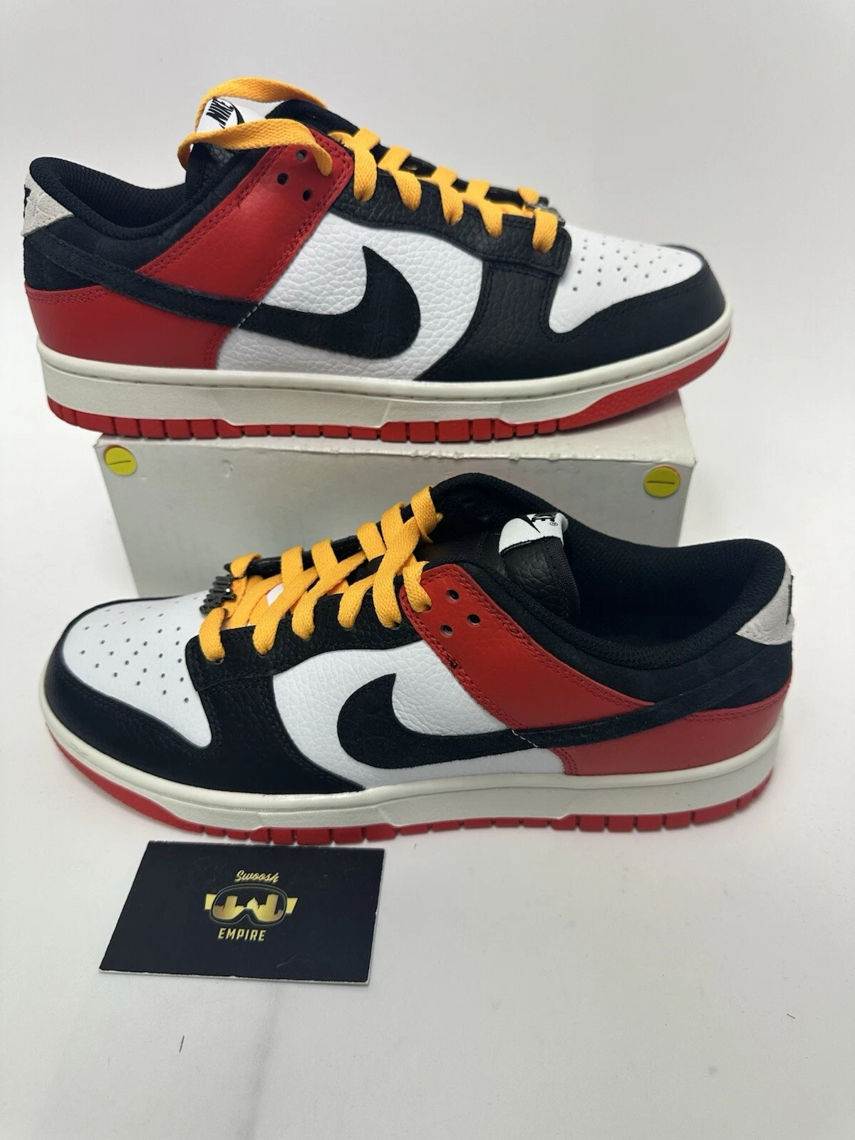 Nike Dunk Low Premium ID By You noir rouge FJ2253 901 homme taille 9,5