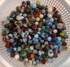 Vintage Jabo Marbles- Lot Of 30 Marbles - Many Colors, Swirls
