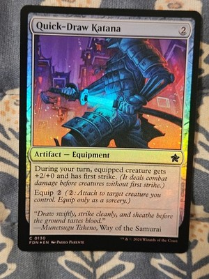 Quick-Draw Katana FOIL Foundations MTG Magic