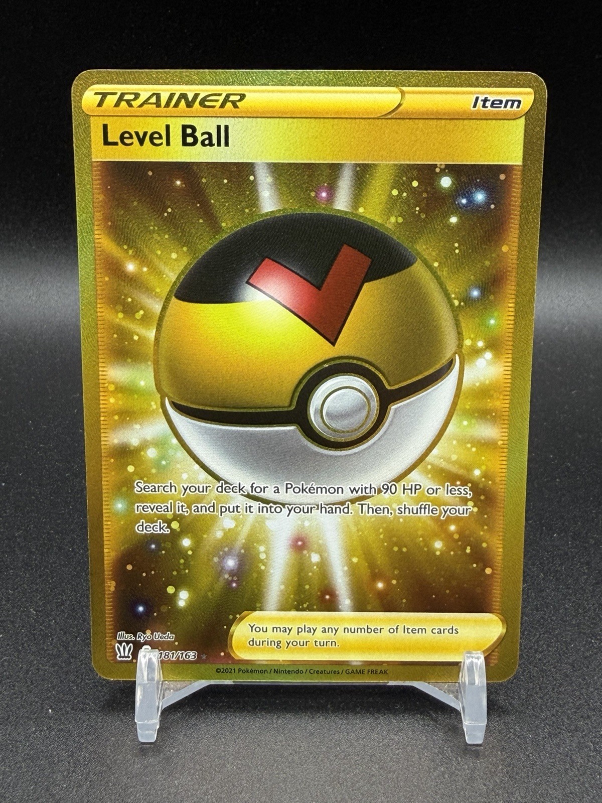 Level Ball 181/163 Secret Rare SWSH05: Battle Styles Holo Pokemon TCG