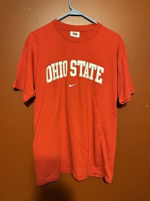Vintage Nike Team Ohio State Buckeyes Shirt S Red NCAA Center Swoosh Arch Logo