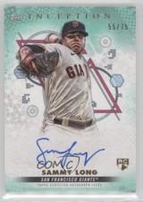 2022 Inception Base Rookie and Emerging Stars Aqua 55/75 Sammy Long Auto i6j