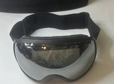 Motorcycle Snow ski Goggles mirrored Foam sealed wide Adjustable strap vented