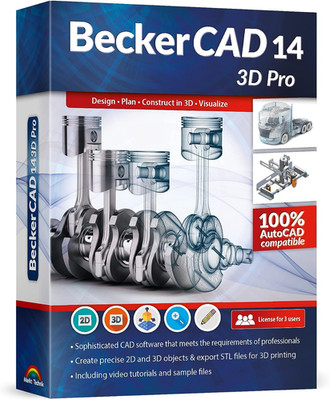 CAD Software Compatible with Autocad and Windows 11, 10, 8   Beckercad 3D PRO fo