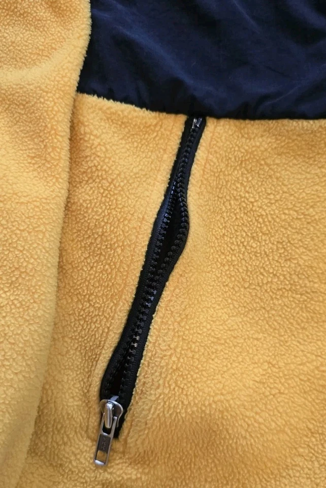 Chaqueta polar Denali The North Face de colección años 90 amarilla negra hecha en EE. UU. TNF mediana  Foto 2 de 4