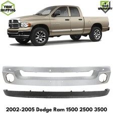 Front Bumper Chrome Valance Textured For 2002-2005 Dodge Ram 1500 2500 3500 Front Bumper Chrome Valance Textured For 2002-2005 Dodge Ram 1500 2500 3500