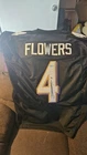 Zay Flowers Baltimore Ravens #4 Signed Football Jersey Original Beckett BAS