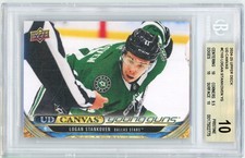 2024-25 Upper Deck Young Guns Canvas #C103 Logan Stankoven RC - BGS 10 PRISTINE