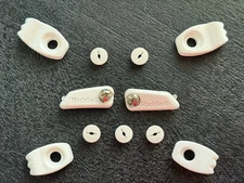 Riddell SpeedFlex Football Helmet Facemask Hardware White Clips Valve Caps Kit