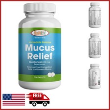 Guaifenesin Tablets 200 mg for Mucus Relief 300 Count Fast Acting Cough Relief