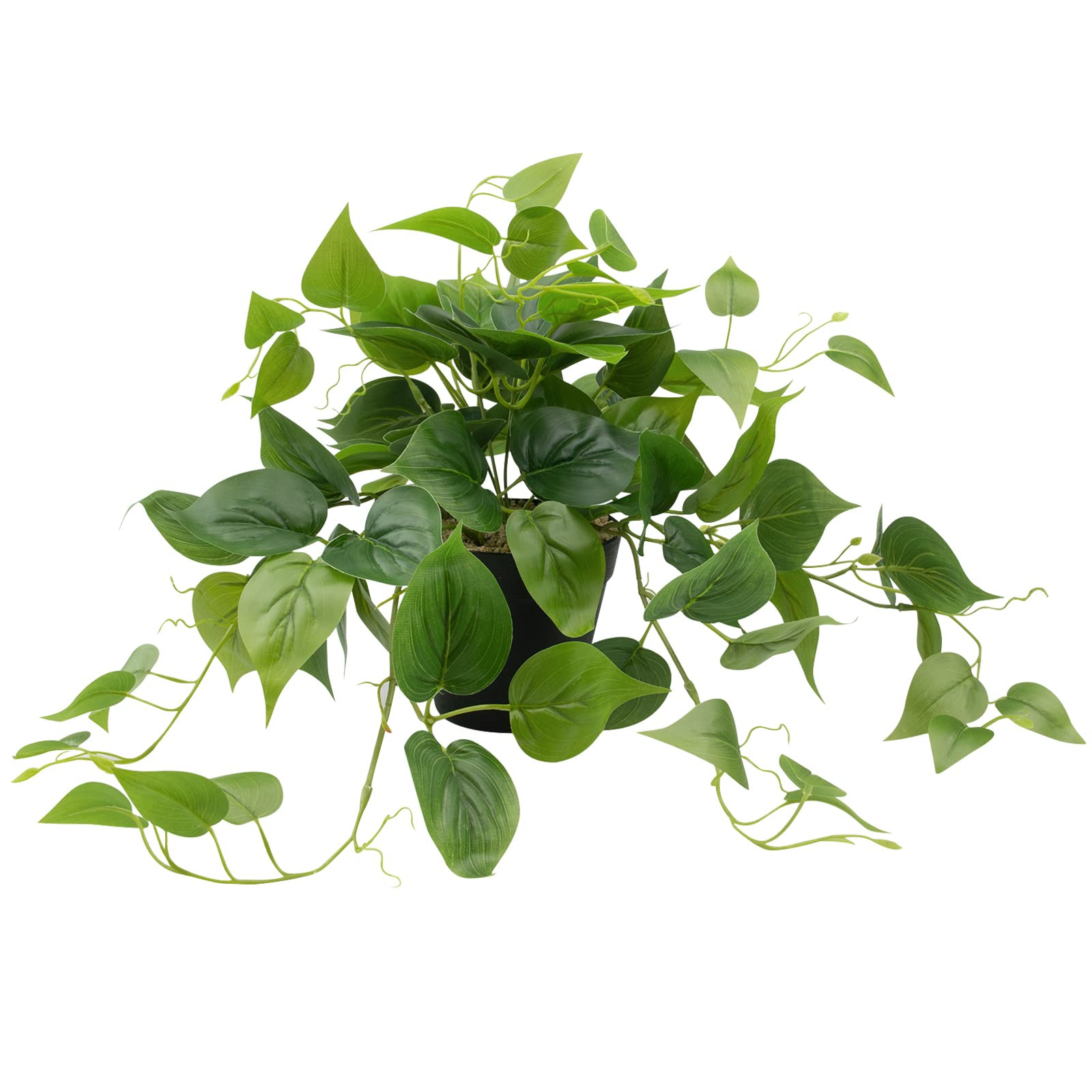 Realistic Faux Pothos in Pot - Indoor Artificial Green Plant for Home Decor-image