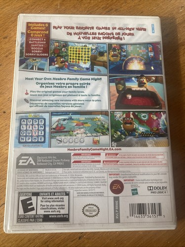 Hasbro Family Game Night (Nintendo Wii, 2008) Case And Manual Only - Picture 2 of 4