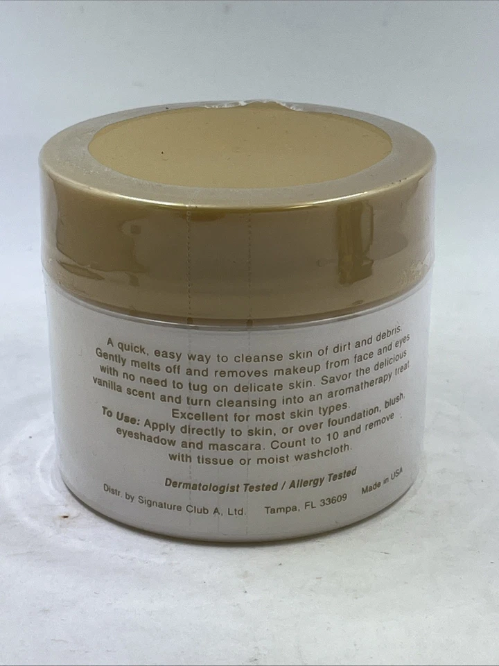 Crema limpiadora Signature Club A French Vanilla Meltdown para rostro y ojos 9 oz Foto 2 de 4