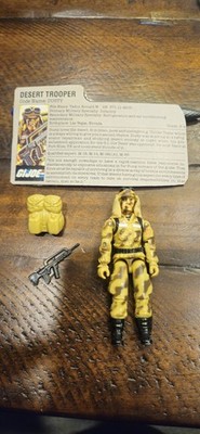 Dusty v1 GI Joe ARAH Hasbro 1985 Action Figure w/ Rifle Backpack & File Card