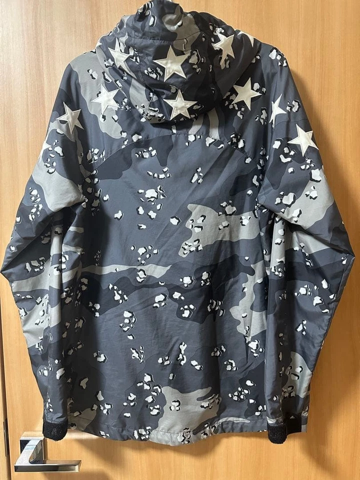 SOPH. F.C.Real Bristol Camouflage Nylon Jacket Gray Black Star Print Used - Image 2 of 4
