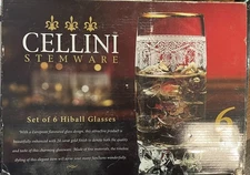 Cellini Stemware Home Essential 24k Gold Finish Highball Tumblers Set Of 5