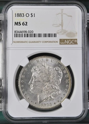 1883-O Morgan Dollar NGC Certified MS62