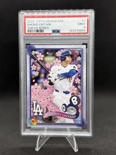 2025 TOPPS TAKASHI MURAKAMI MLB WORLD TOUR TOKYO #1 SHOHEI OHTANI PSA 9 A