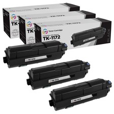 LD Compatible Kyocera TK-1172 Black Toner 3-Pack for M2040dn, M2540d, M2640idw