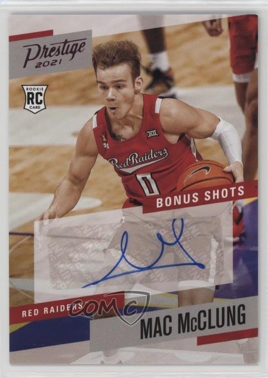 2021-22 Panini Chronicles Draft Picks Pink Mac McClung #PBMMC Auto 1r1k