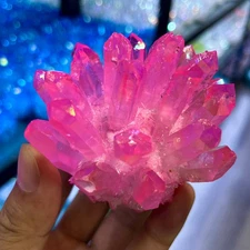 320G Angel Aura Quartz Titanium BismuthSiliconcluster Rainbow Crystals Stone