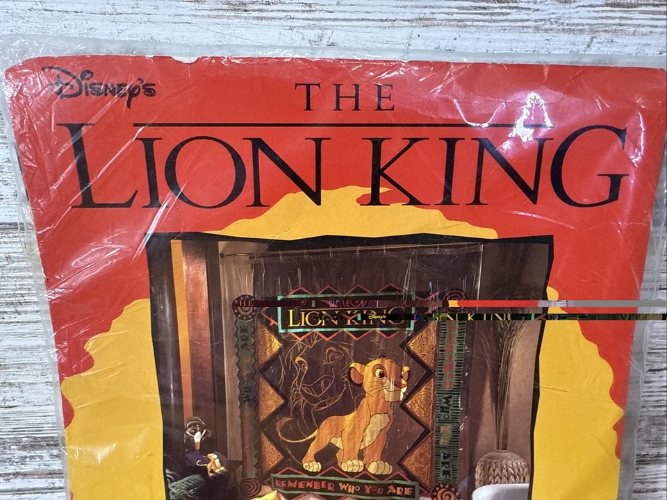 De colección NUEVO Disney’s EL REY LEÓN Cortina de Ducha Simba Nuevo de Lote Antiguo Raro Foto 3 de 4
