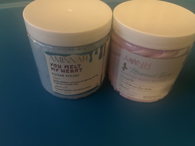 Amina’s Mermaid Kisses Body Butter And Sugar Polish