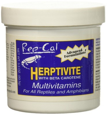 Rep Cal Herptivite Multivitamin Supplements for Reptiles 3.3 oz