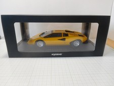 Kyosho 1/18 Lamborghini Countach LP400 Diecast Model Yellow New